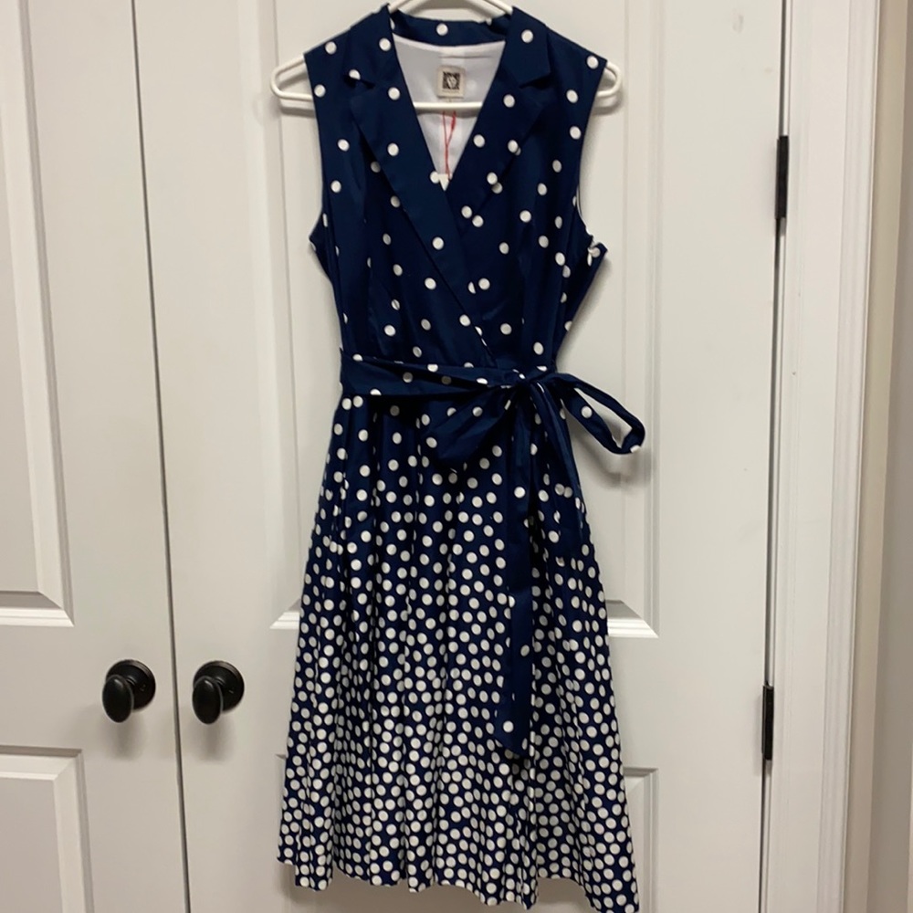 NWT Anne Klein tea length 50’s style dress size 6